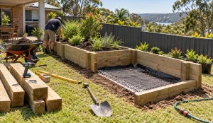 Backyard Raised Garden Bed Project on the Central Coast